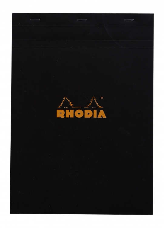 182009C Rhodia Staplebound Notepad - Black