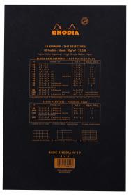 192009C Rhodia Staplebound Notepad - Black