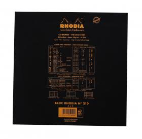 210209C Rhodia Staplebound Notepad - Black
