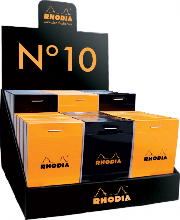 100002C Rhodia Staplebound Notepad - Orange/Black
