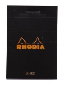 106009 Rhodia Staplebound Notepad - Black