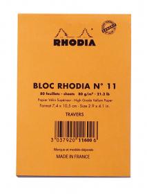 11600 Rhodia Staplebound Notepad - Orange
