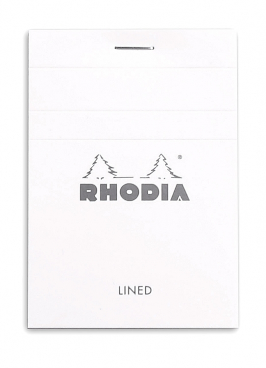 11601C Rhodia Staplebound Notepad - White