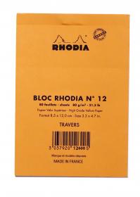 12600C Rhodia Staplebound Notepad - Orange