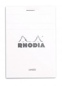 12601C Rhodia Staplebound Notepad - White