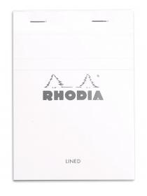 13601C Rhodia Staplebound Notepad - White 