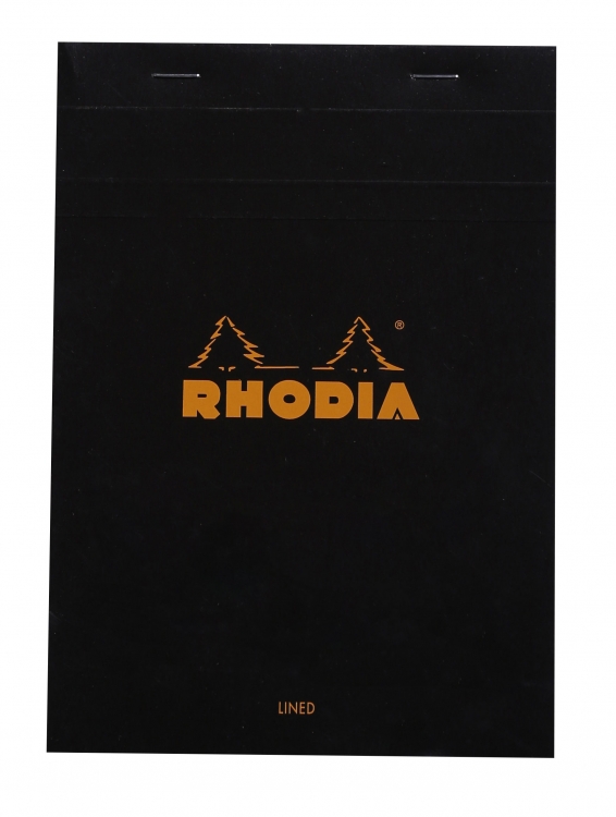 166009C Rhodia Staplebound Notepad - Black