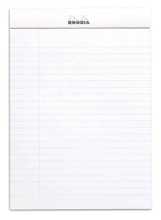 16601C Rhodia Staplebound Notepad - White