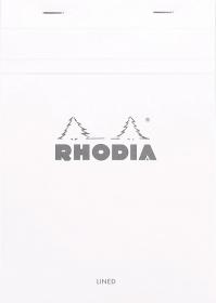 16601C Rhodia Staplebound Notepad - White