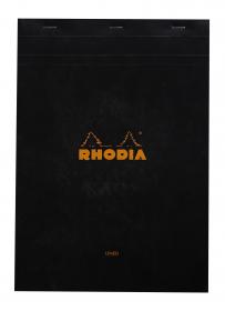 186009C Rhodia Staplebound Notepad - Black