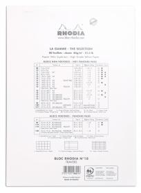 18601C Rhodia Staplebound Notepad - White