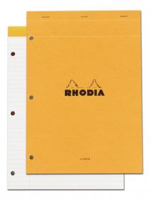 18601C Rhodia Staplebound Notepad - Orange
