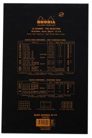 196009C Rhodia Staplebound Notepad - Black