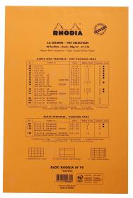 19660C Rhodia Staplebound Notepad - Orange