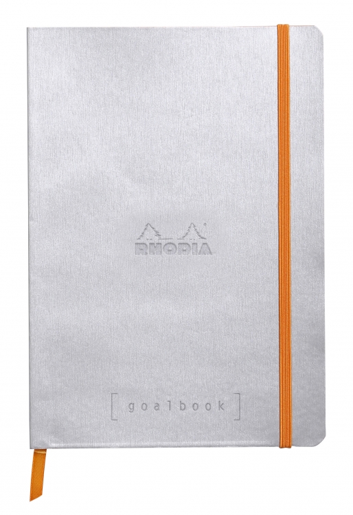 117741C Rhodia Softcover Goalbook Silver