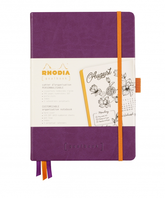 118780C Rhodia Hardcover Goalbook Purple