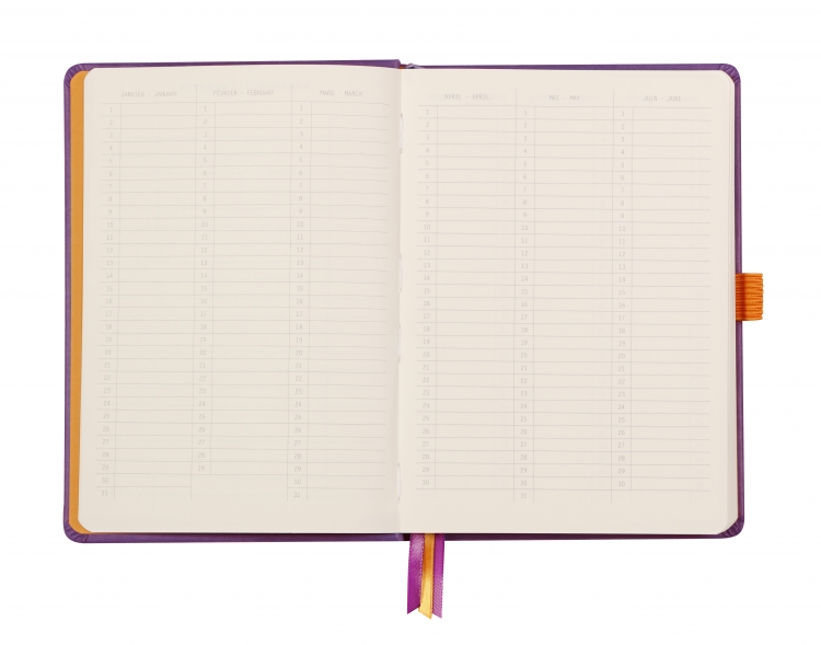 1187/80 Rhodia Hardcover Goalbook - Open