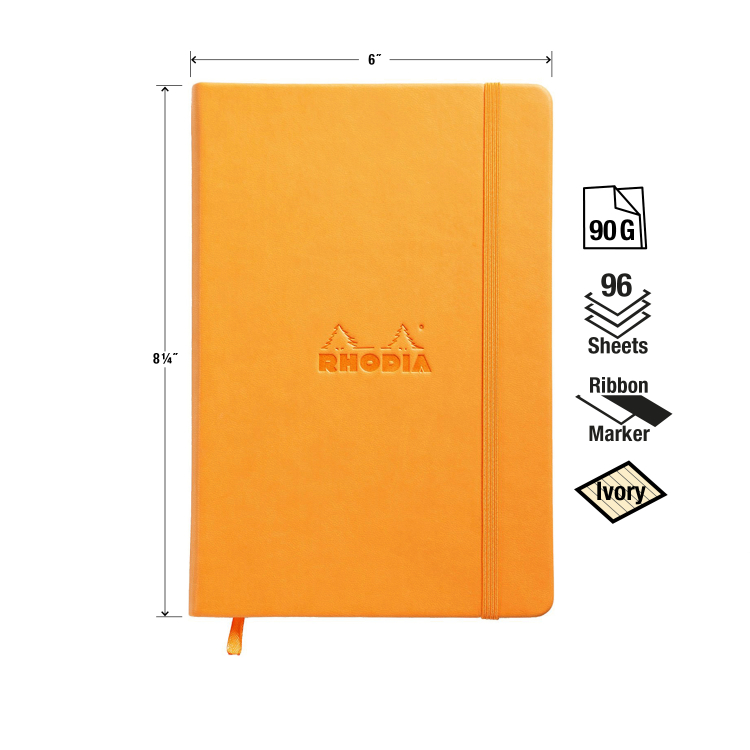 118608C_Hardcover Orange_Front Measurements