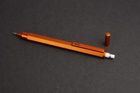 9398C_Script Mechanical Pencil Orange_lifestyle