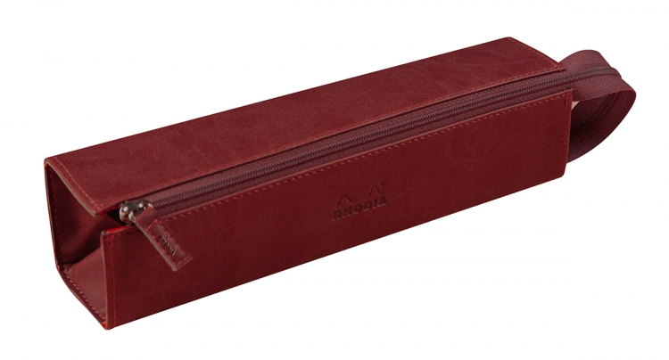 319027C Burgundy Rhodiarama Pencil Box