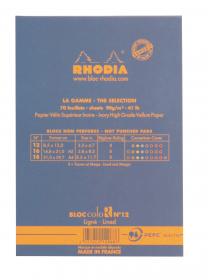 12968C Rhodia ColoR Pads - Sapphir Back