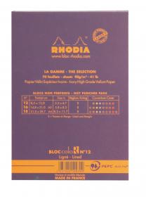 12970C Rhodia ColoR Pads - Violet Back
