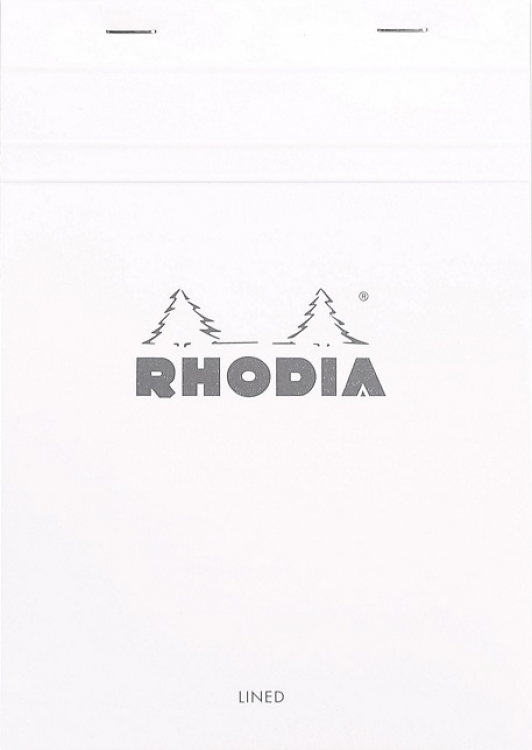 16601C Rhodia “Ice” Notepads - Lined 6 x 8 ¼  Closed