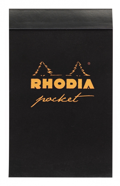 8559C Rhodia Pocket Notepads - Black cover