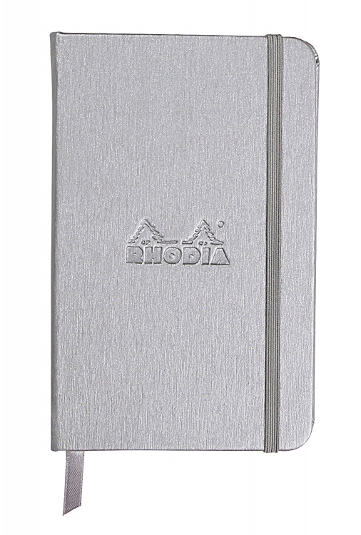 118067C Rhodia Lined Webnotebook - Silver