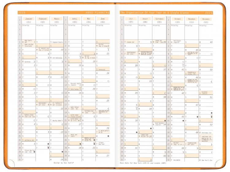 Rhodia 2025 Orange Anno Plan Lo