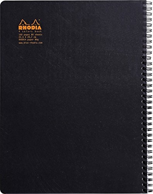 193309C Rhodia 4 Color Books - Black