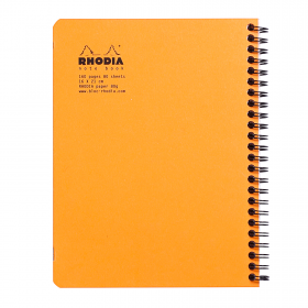 193428C_Classic Wirebound Notebook Orange Graph 6x8.25_back