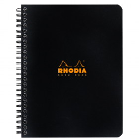 193429C_Classic Wirebound Notebook Black Graph 6x8.25_front