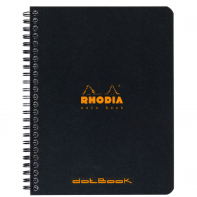 193439C_Classic Wirebound Notebook Black Dot 6x8.25_front