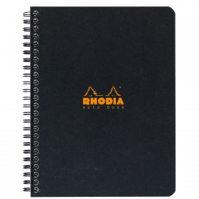 193469C_Classic Wirebound Notebook Black Lined 6x8.25_front
