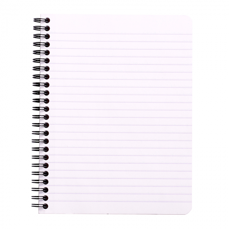 193469C_Classic Wirebound Notebook Black Lined 6x8.25_paper