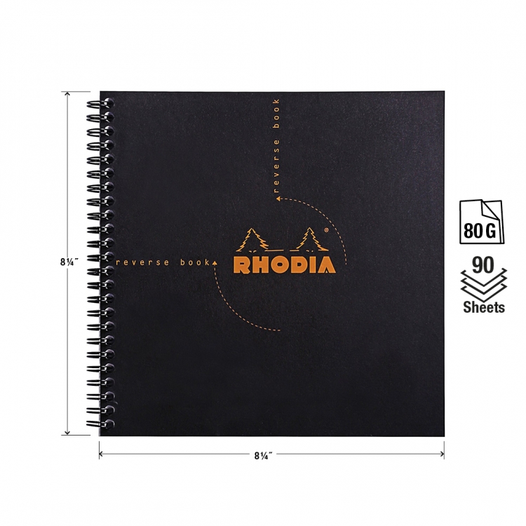 193609C Rhodia Reverse Books & Dot Books Front - Measurements