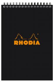 165019C Rhodia Wirebound Notepad - Black