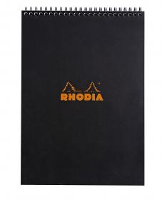 185009C Rhodia Wirebound Notepad - Black